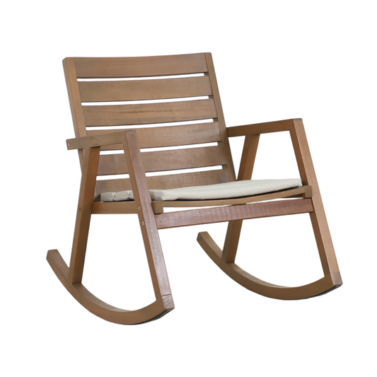 ALLORO Outdoor Rocking Chair - Angle Profile on white background