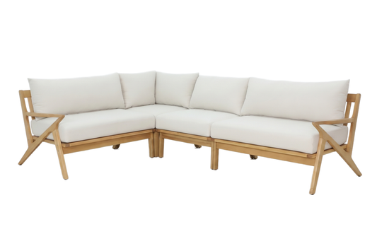 CAMELIA IV 5-Seater Outdoor Modular Lounge - Angle view on a white background