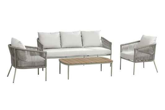 HESTIA IV 5-Seater Outdoor Lounge Setting - Angle view on a white background
