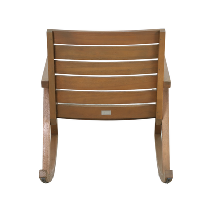 ALLORO Outdoor Rocking Chair - Rear profile on white background