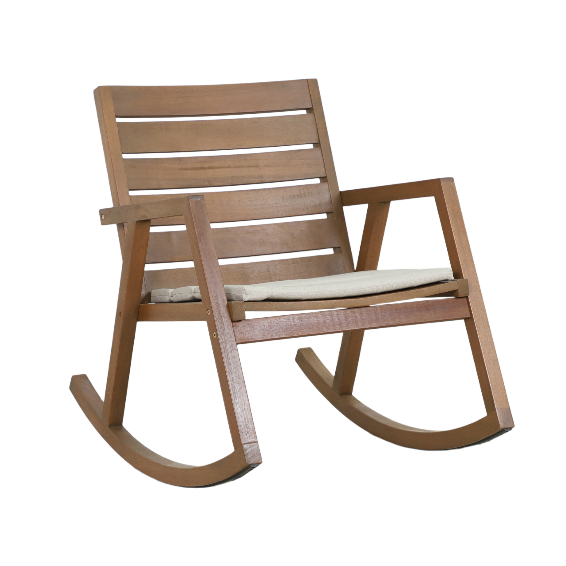 ALLORO Outdoor Rocking Chair - Angle Profile on white background