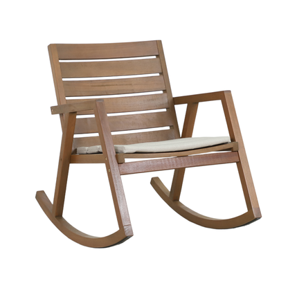 ALLORO Outdoor Rocking Chair - Angle Profile on white background