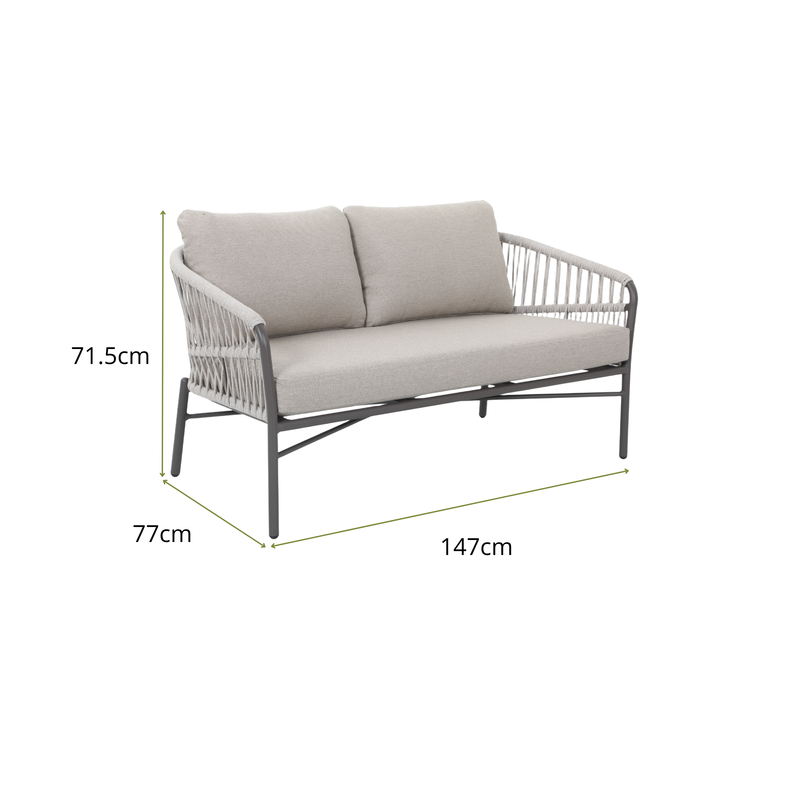 ALYA IV 4-Seater Outdoor Lounge Setting- Double Lounge Dimensions