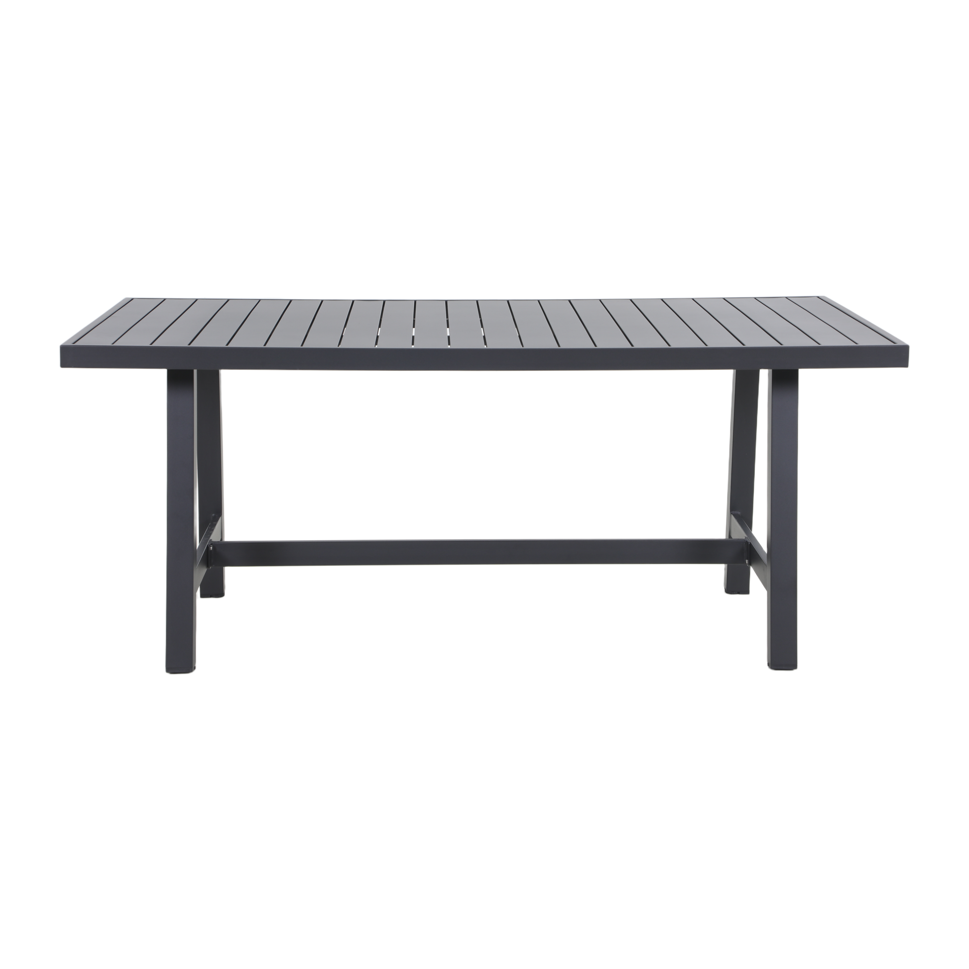 AZALEA VII 6-Seater Outdoor Dining Setting - Black - Dining Table Detail
