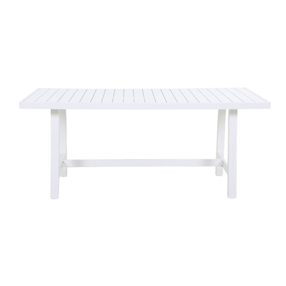 AZALEA VII 6-Seater Outdoor Dining Setting - White - Dining Table Detail