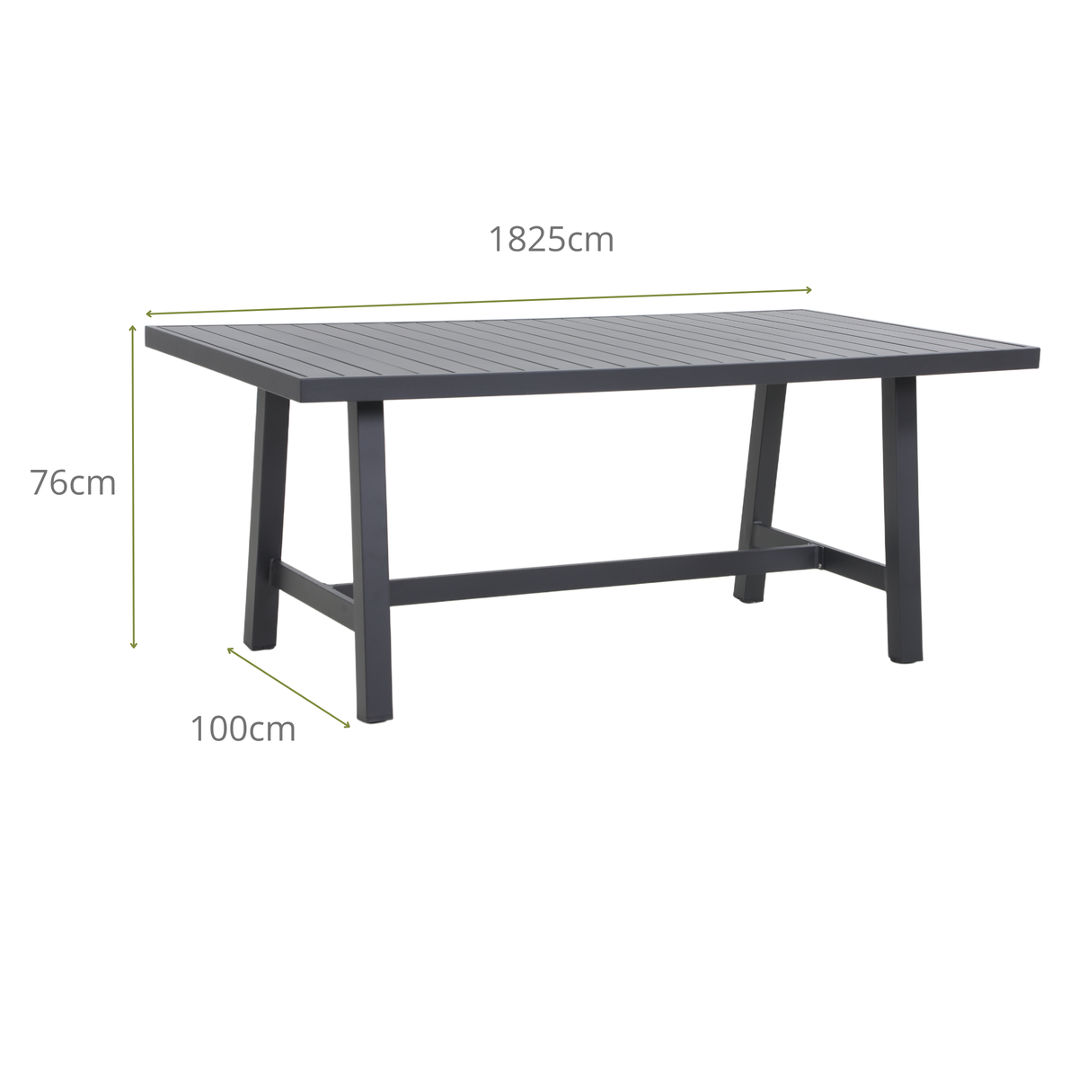 AZALEA VII 6-Seater Outdoor Dining Table Dimensions