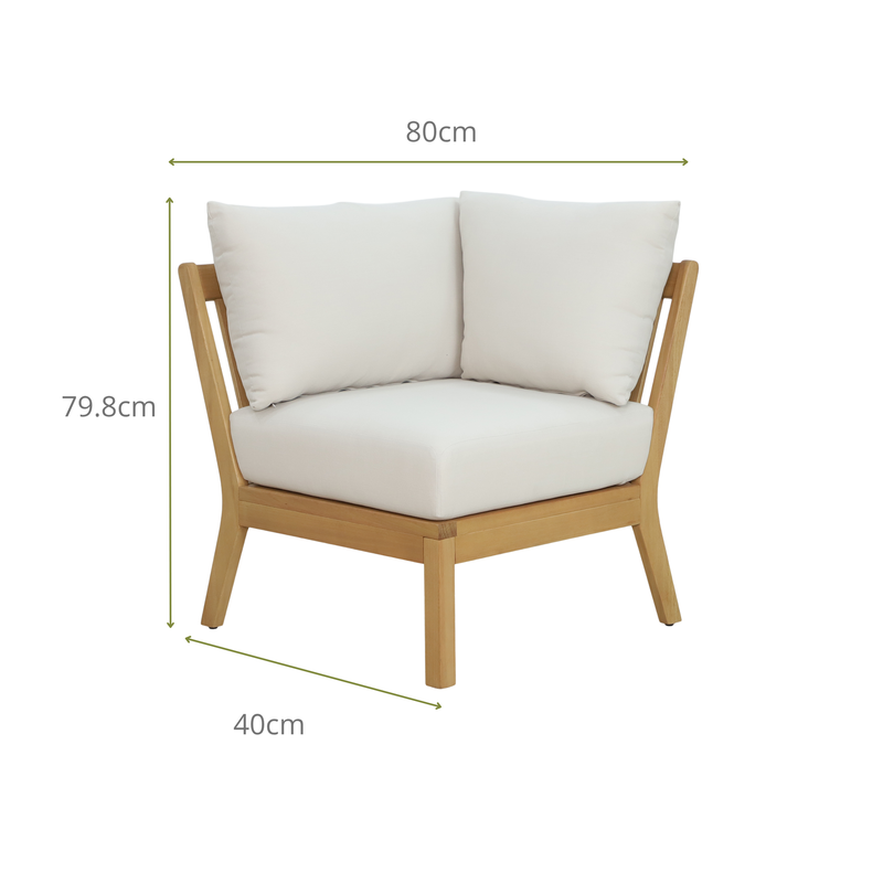 CAMELIA IV 5-Seater Outdoor Modular Lounge- Corner Lounge Dimensions