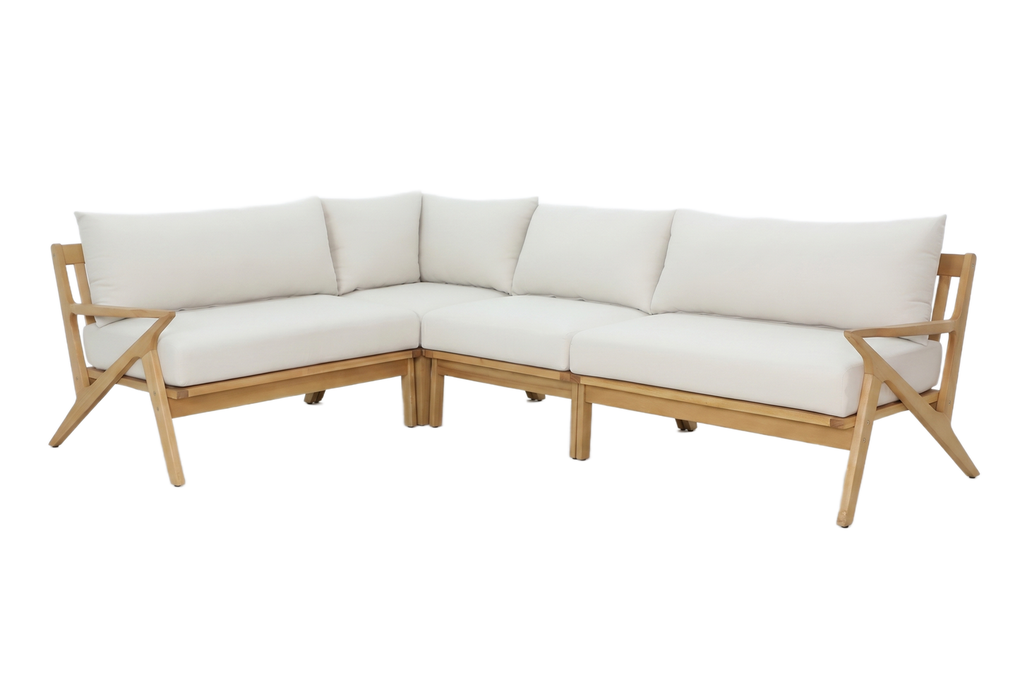 CAMELIA IV 5-Seater Outdoor Modular Lounge - Angle view on a white background