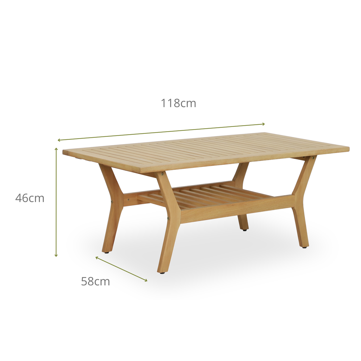 CAMELIA V 4-Seater Outdoor Lounge Setting- Coffee Table Dimensions