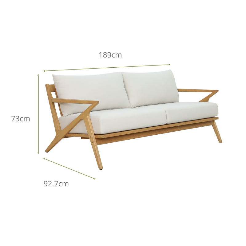 CAMELIA V 4-Seater Outdoor Lounge Setting- Double Lounge Dimensions