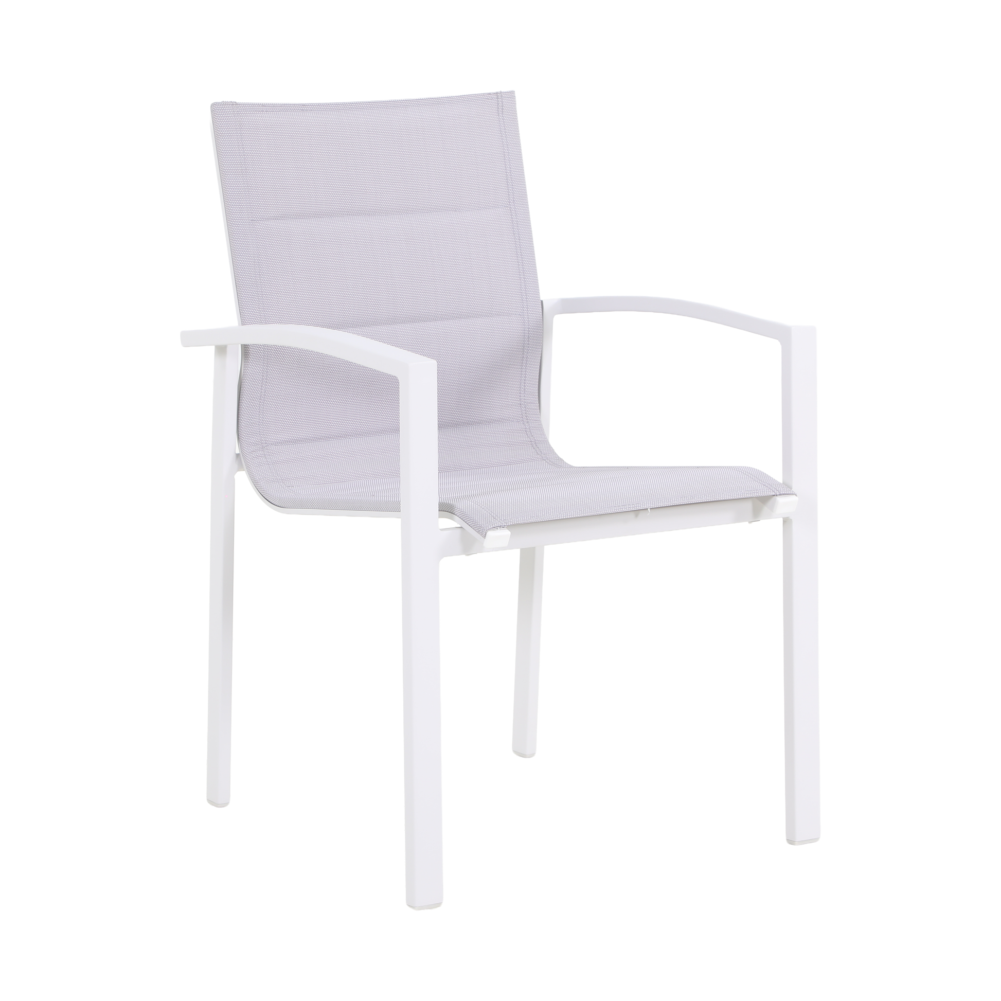 CARDO IX 8-Seater Outdoor Dining Setting - White - Dining Armchair Detail