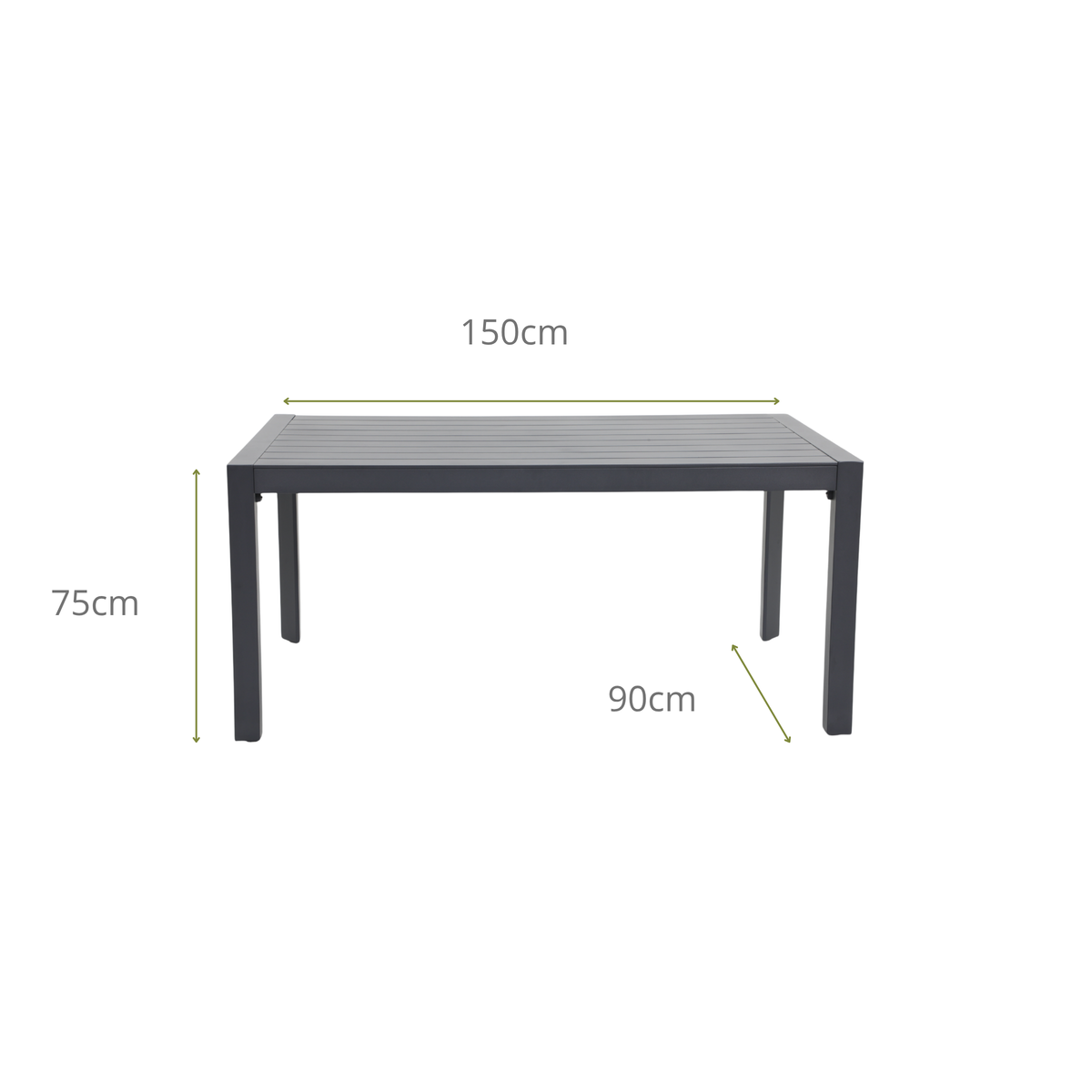CARPINO VII 6-Seater Outdoor Dining Table Dimensions