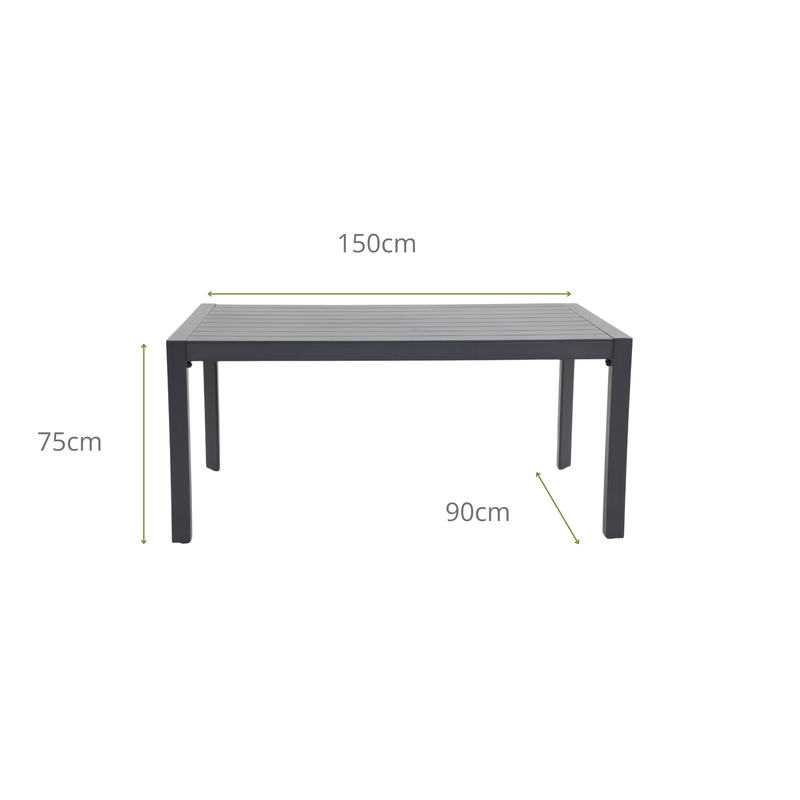 CARPINO VII 6-Seater Outdoor Dining Table Dimensions