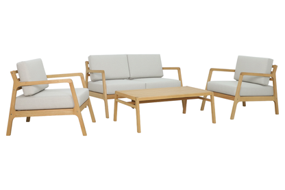DALIA IV 4-Seater Outdoor Lounge Setting – Front View on White Background