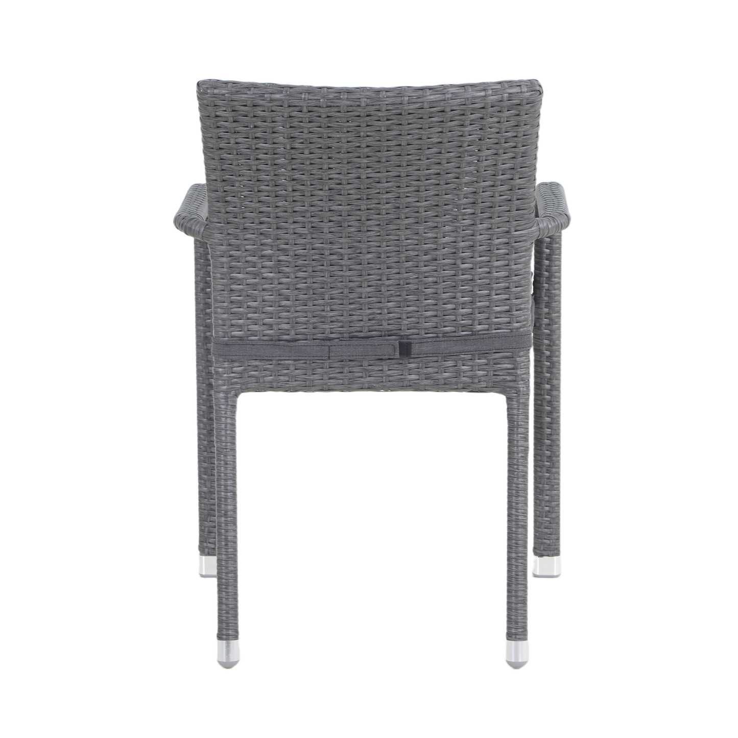 FICO Stackable Outdoor Dining Chair - Rear profile on a white background