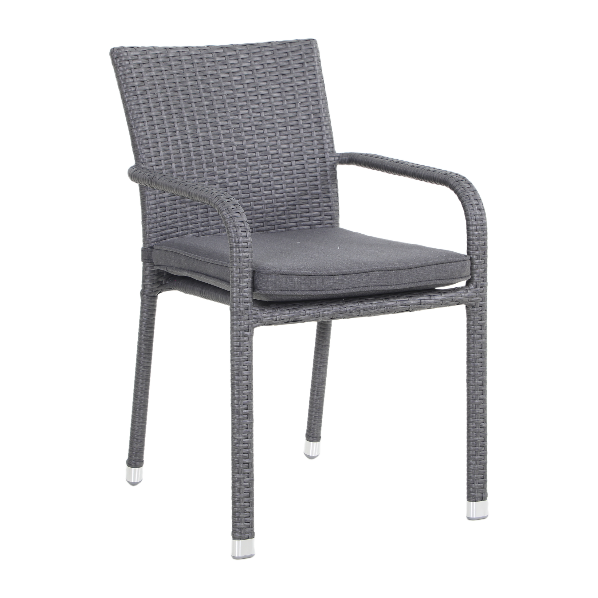 FICO Stackable Outdoor Dining Chair - Angle view on a white background