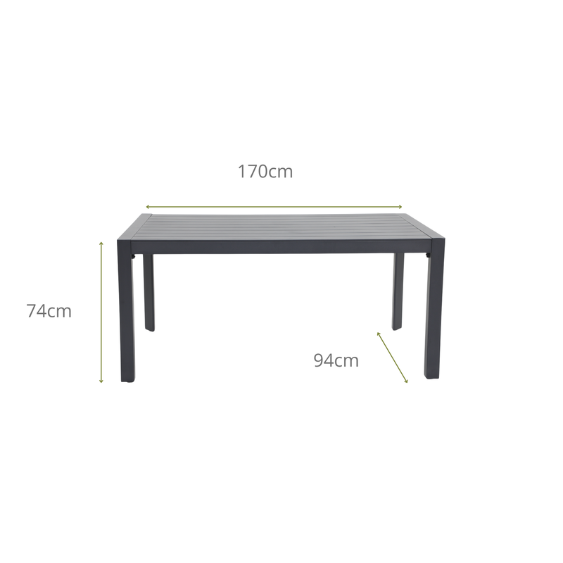 FICO VII 6- Seater Outdoor Dining Setting - Dining Chair Dimensions