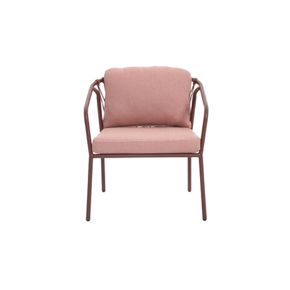 FRAGMA IV 4-Seater Outdoor Lounge Setting in Wine Red – Single Lounge Detail
