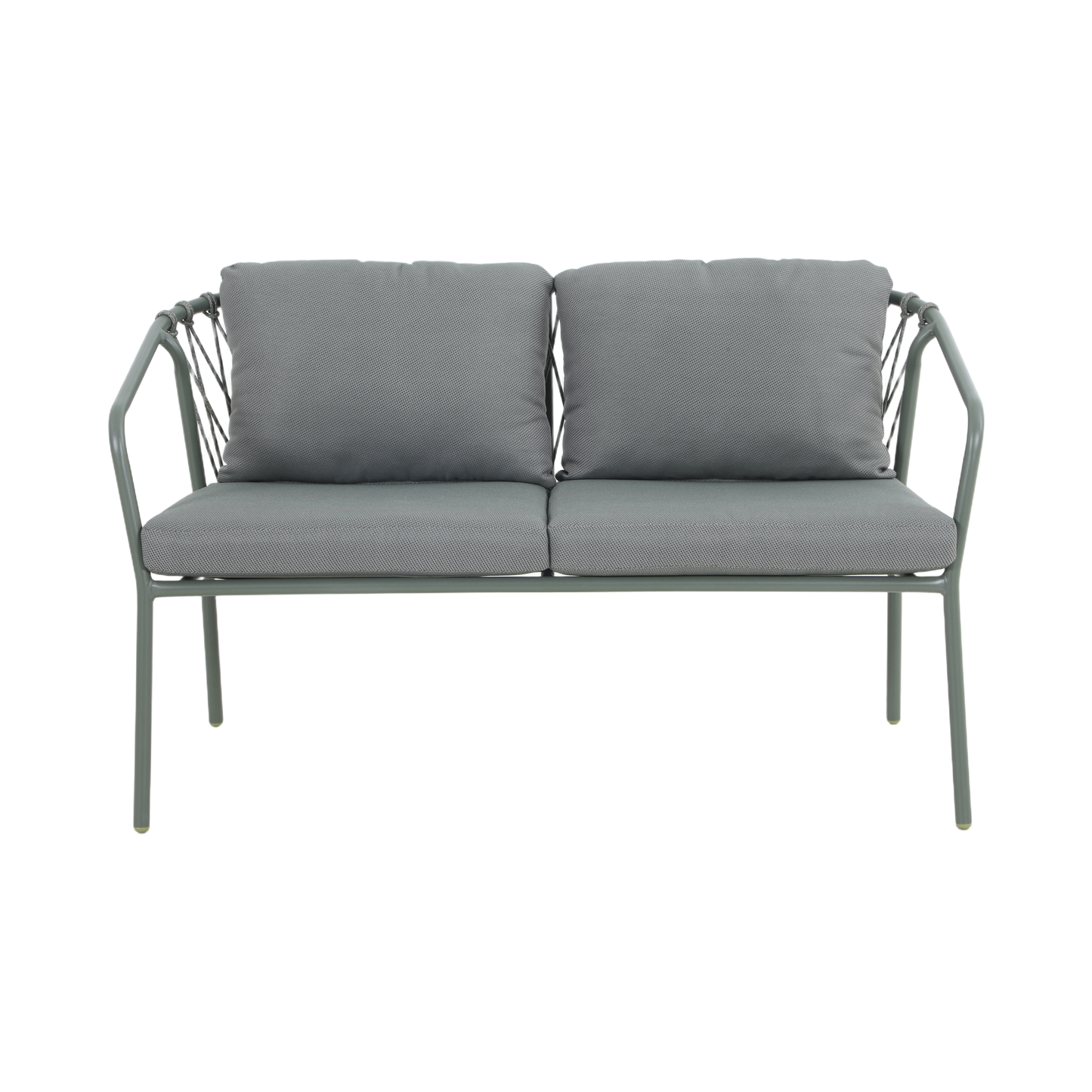 FRAGMA IV 4-Seater Outdoor Lounge Setting in Pine Green – Double Lounge Detail