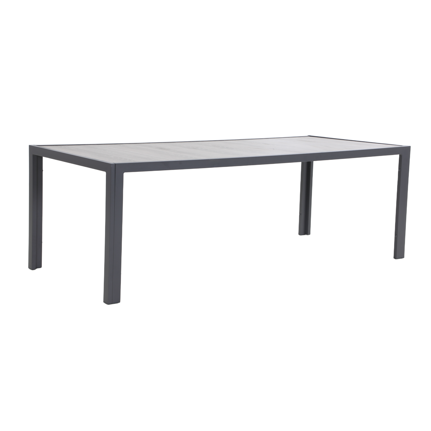 GELSO IX 8-Seater Outdoor Dining Setting in Gunmetal - Dining Table Detail