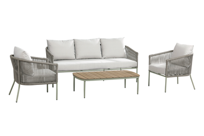 HESTIA IV 5-Seater Outdoor Lounge Setting - Angle view on a white background