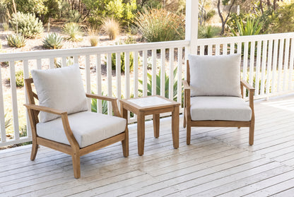 IBISCO III 2-Seater Outdoor Chat Setting on a white-painted timber verandah