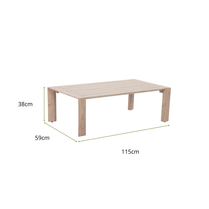 KOMODO IV 5- Seater Outdoor Lounge Setting - Coffee Table Dimensions