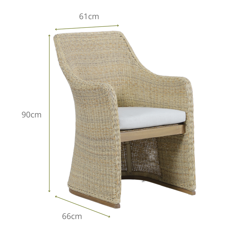 LANTANA IX 8-Seater Outdoor Dining Setting- Dining Chair Dimensions