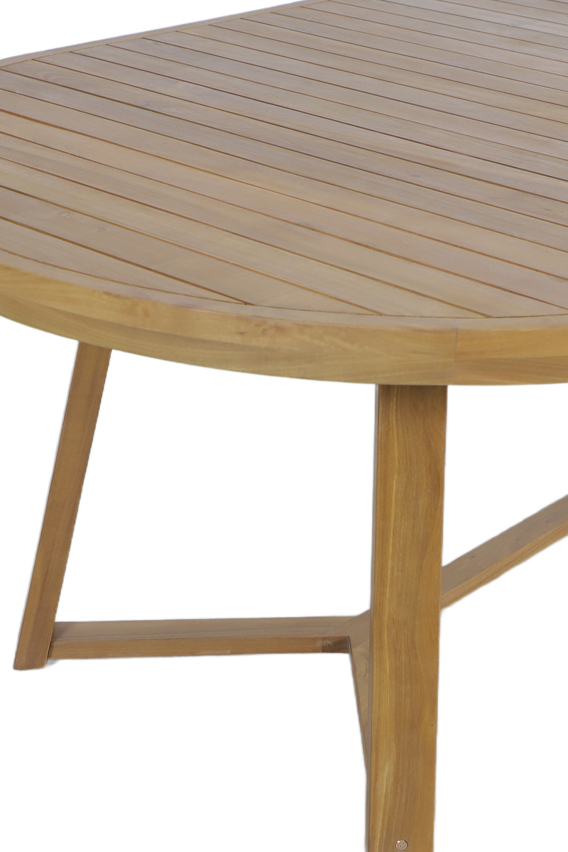 Slatted Oval Dining Table