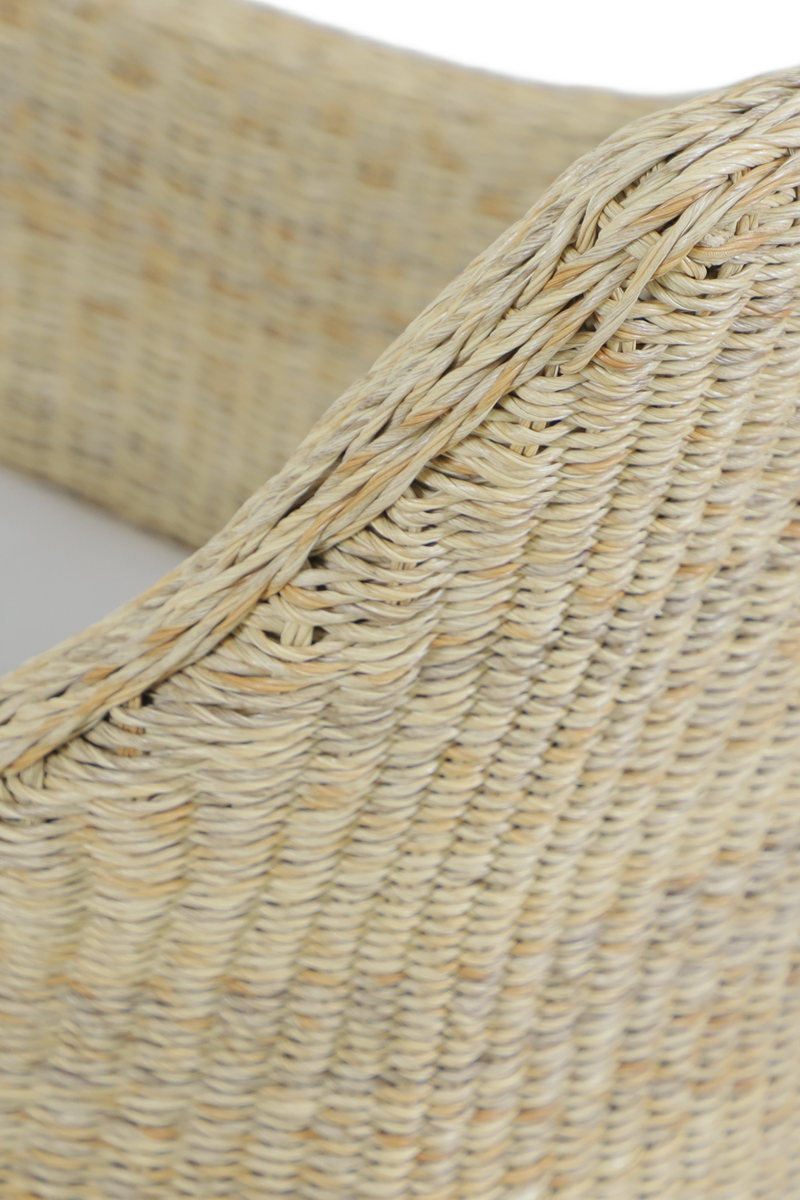 Wicker-Wrapped Armchair Detail