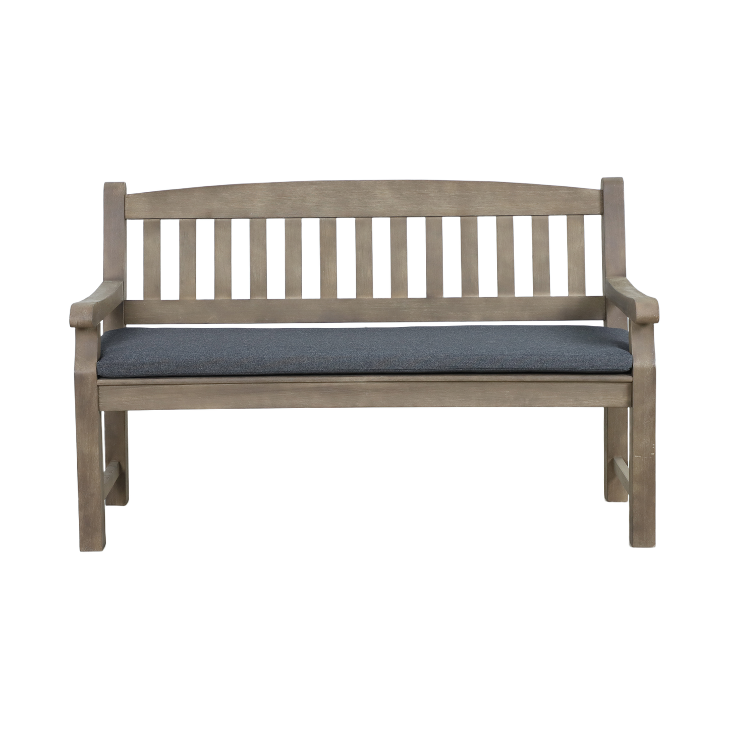 MIRTO 3-Seater Outdoor Bench - Front profile on a white background