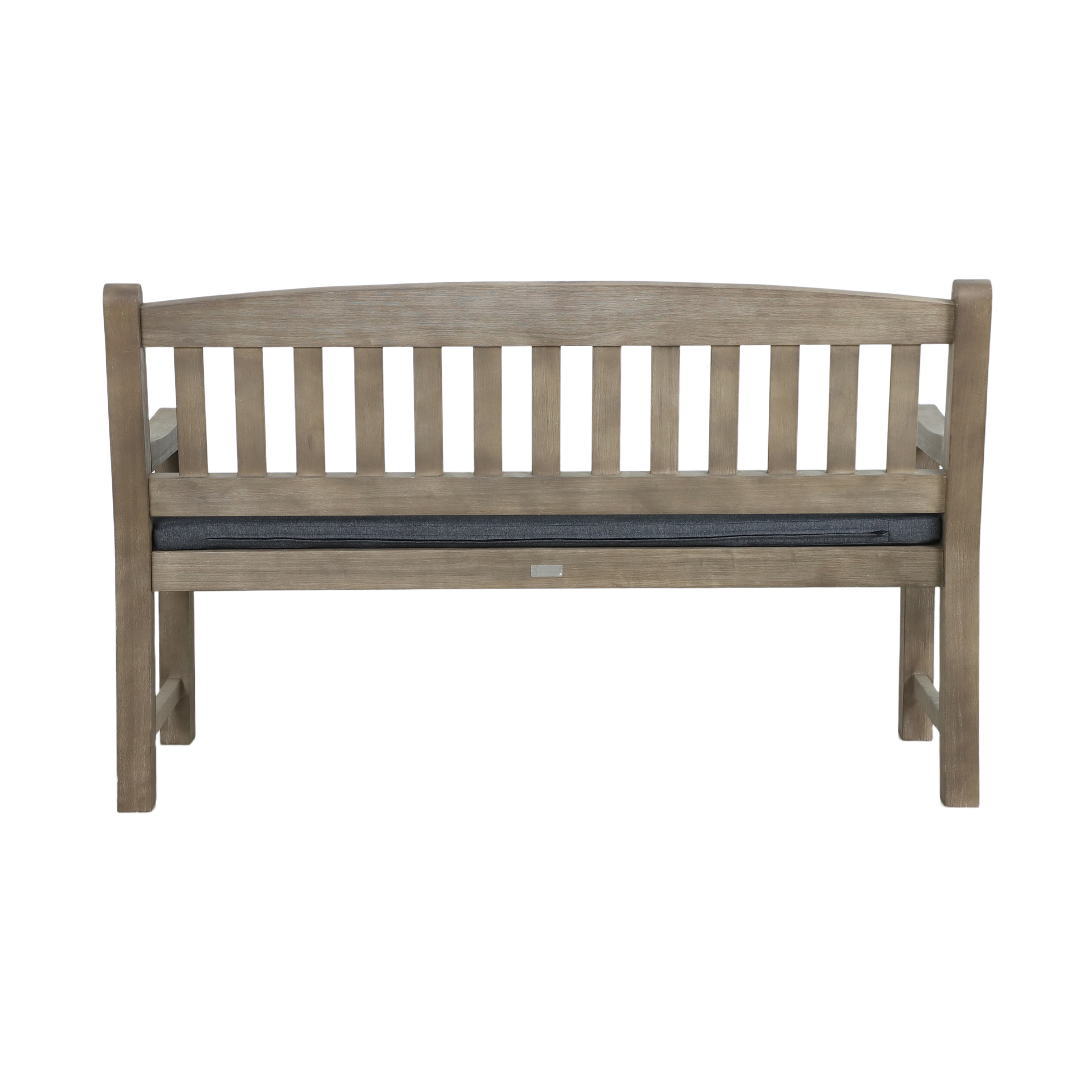 MIRTO 3-Seater Outdoor Bench - Rear profile on a white background