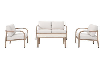 MYLO IV 4-Seater Outdoor Lounge Setting – Front View on White Background