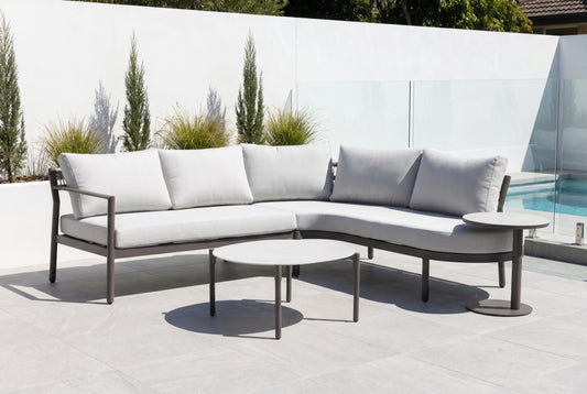 NEMORA IV 4-Seater Outdoor Modular Lounge Set on a modern outdoor entertaining terrace