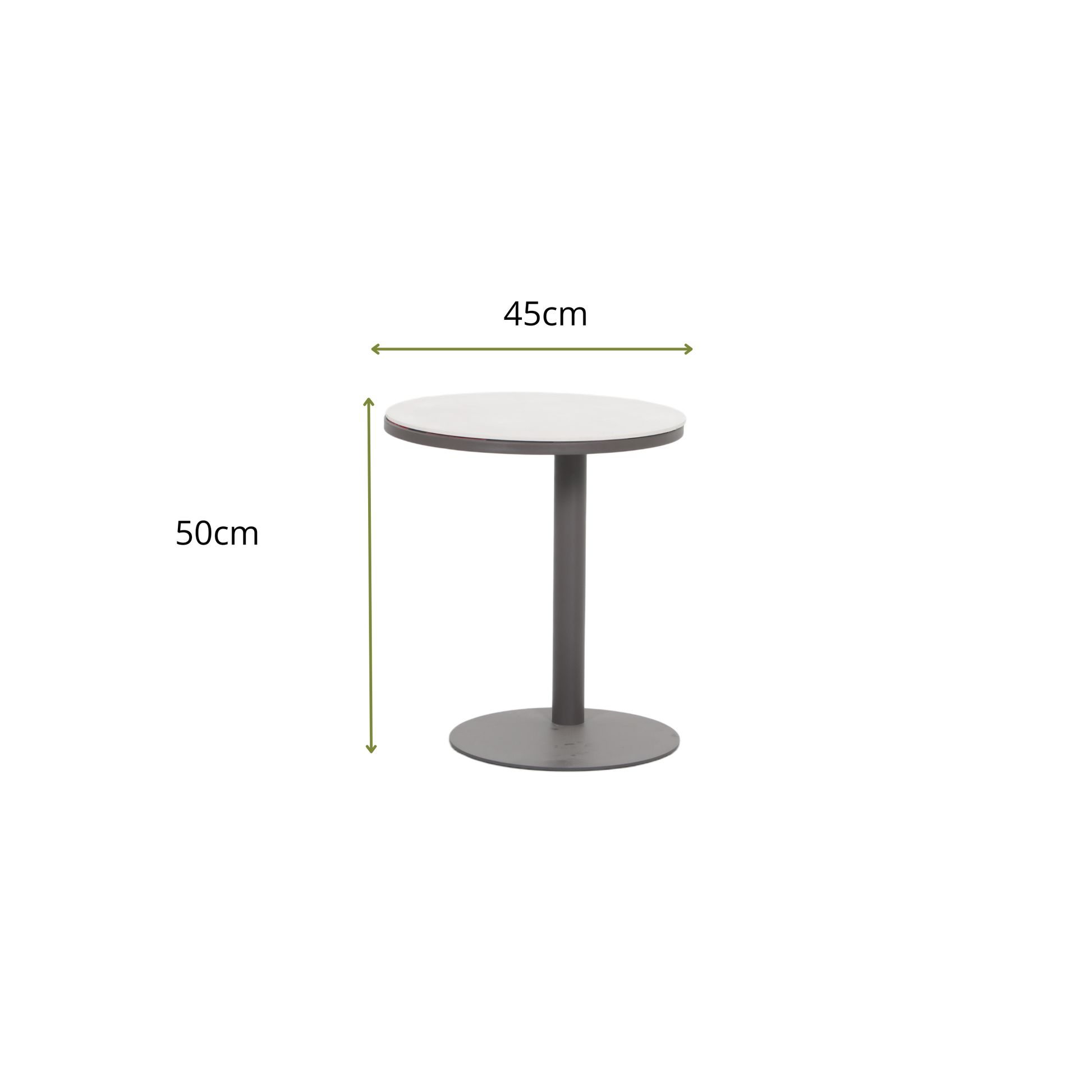 NEMORA IV 4-Seater Outdoor Modular Lounge Set - Side Table Dimensions
