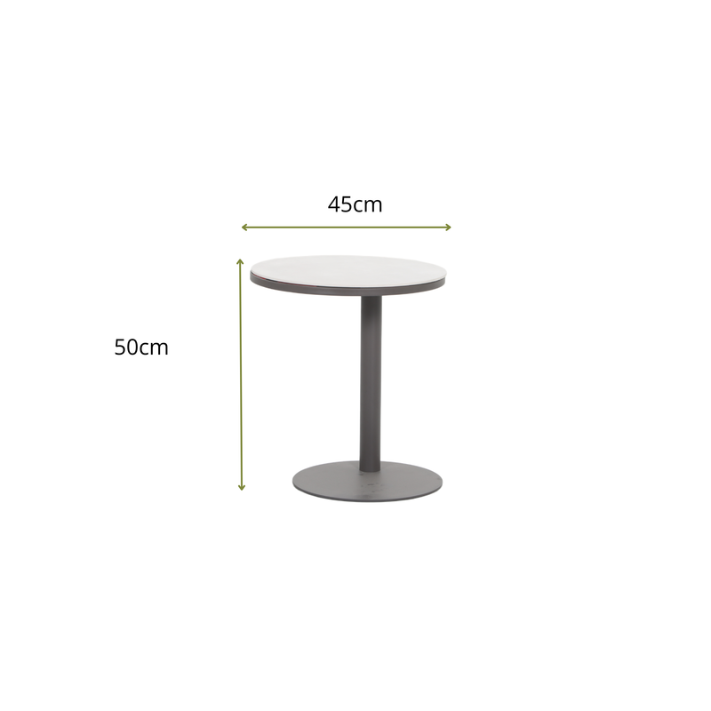 NEMORA IV 4-Seater Outdoor Modular Lounge Set - Side Table Dimensions