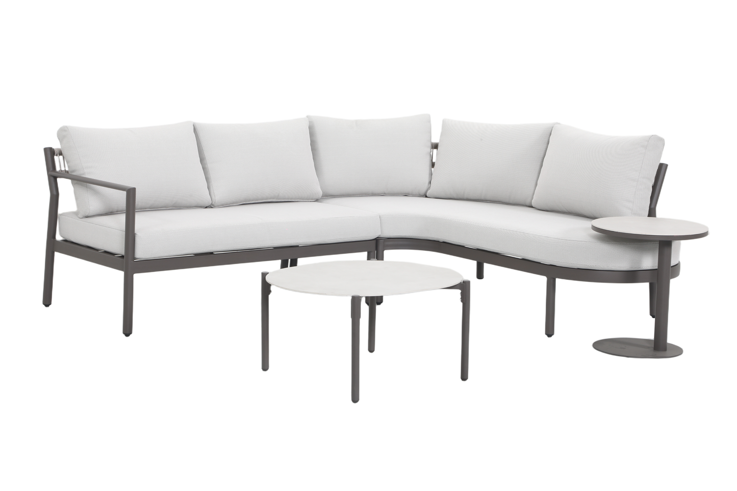 NEMORA IV 4-Seater Outdoor Modular Lounge Set – Front View on White Background