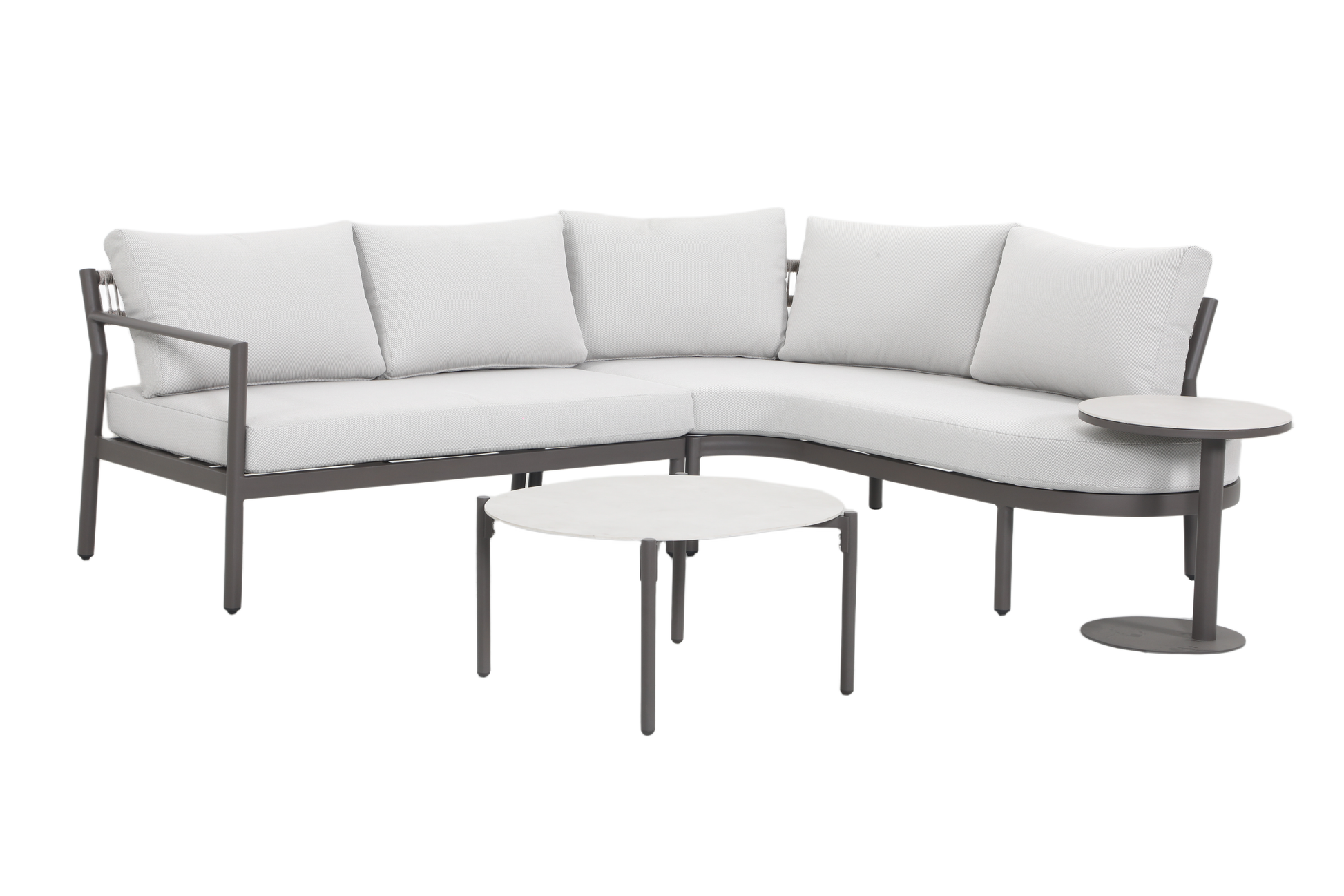 NEMORA IV 4-Seater Outdoor Modular Lounge Set – Front View on White Background