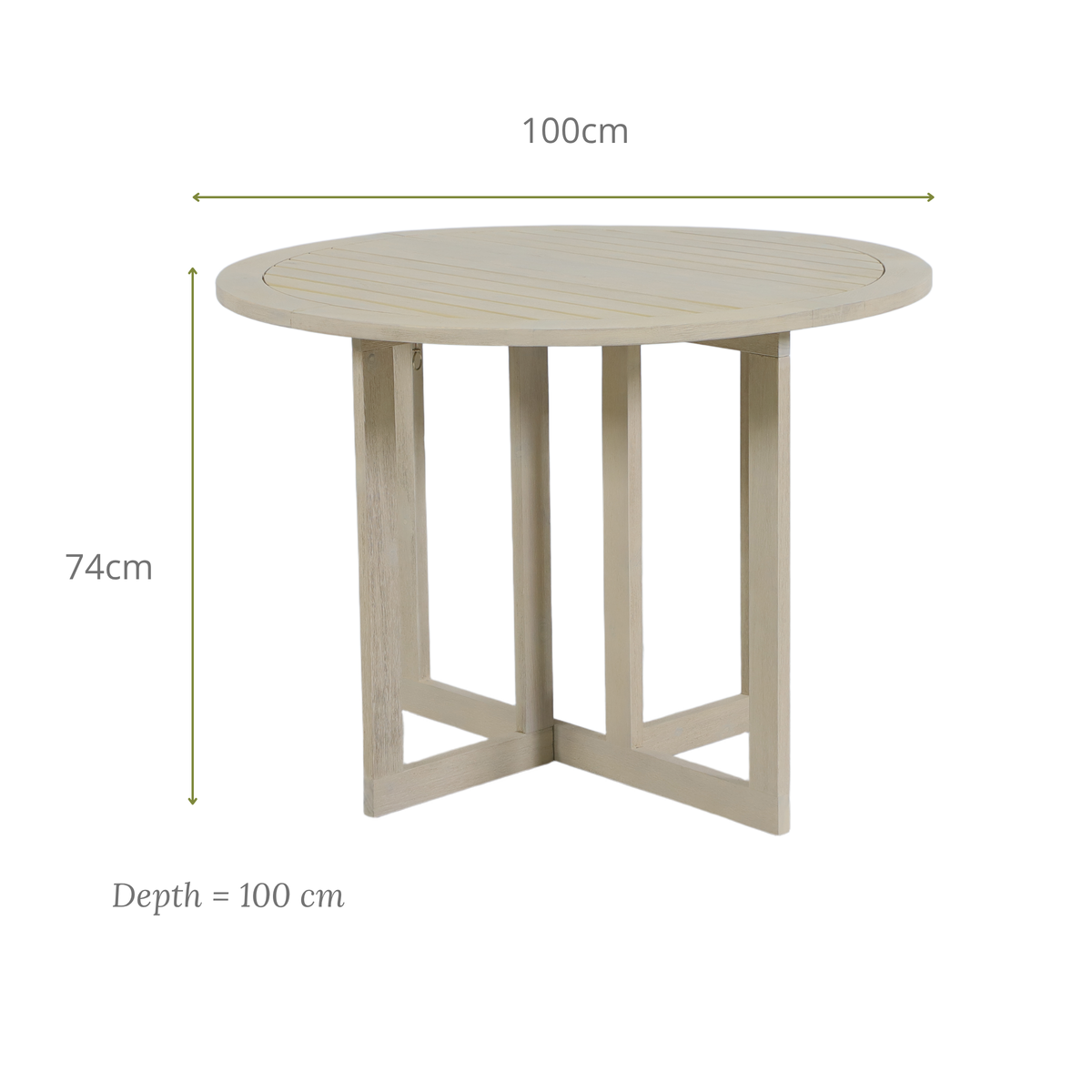 PAPIRO V 4-Seater Foldable Outdoor Dining Setting- Folding Dining Table Dimensions