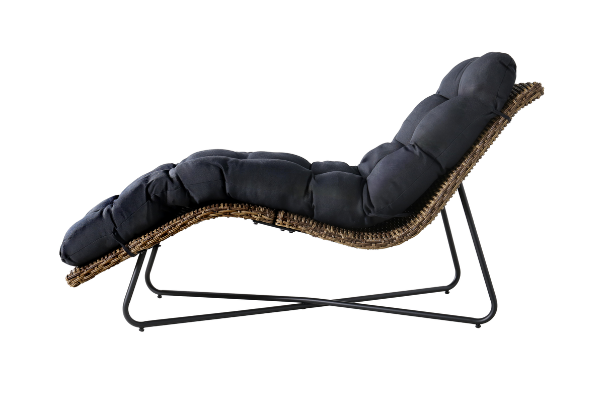 PASSERO Sun Lounger - Side profile on a white background