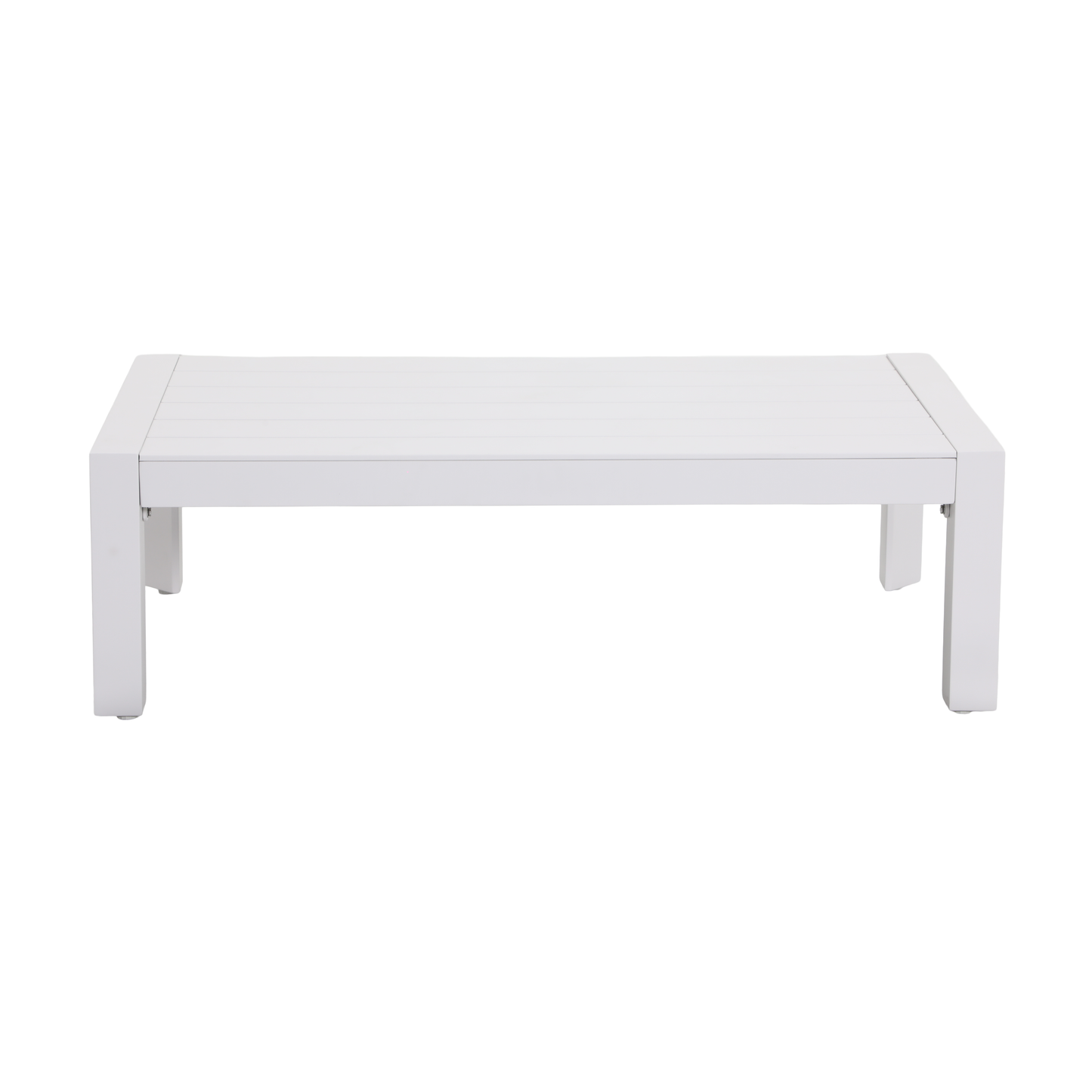 PESCO IV 5-Seater Outdoor Lounge Setting in White - Coffee Table Detail