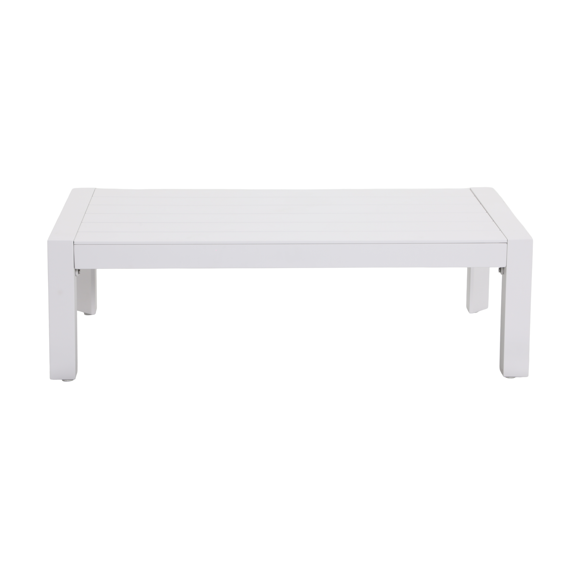 PESCO IV 5-Seater Outdoor Lounge Setting in White - Coffee Table Detail