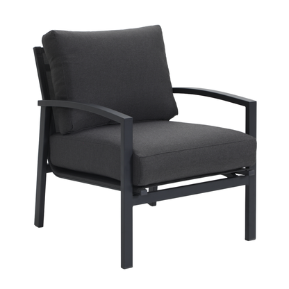 PESCO IV 5-Seater Outdoor Lounge Setting in Gunmetal - Single Lounge Detail