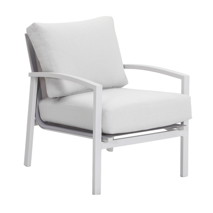 PESCO IV 5-Seater Outdoor Lounge Setting in White - Single Lounge Detail