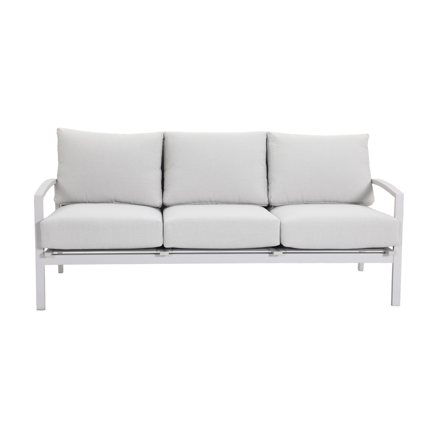 PESCO IV 5-Seater Outdoor Lounge Setting in White - Triple Lounge Detail