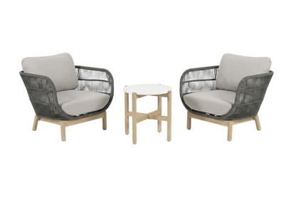 PINO III 2-Seater Outdoor Chat Setting