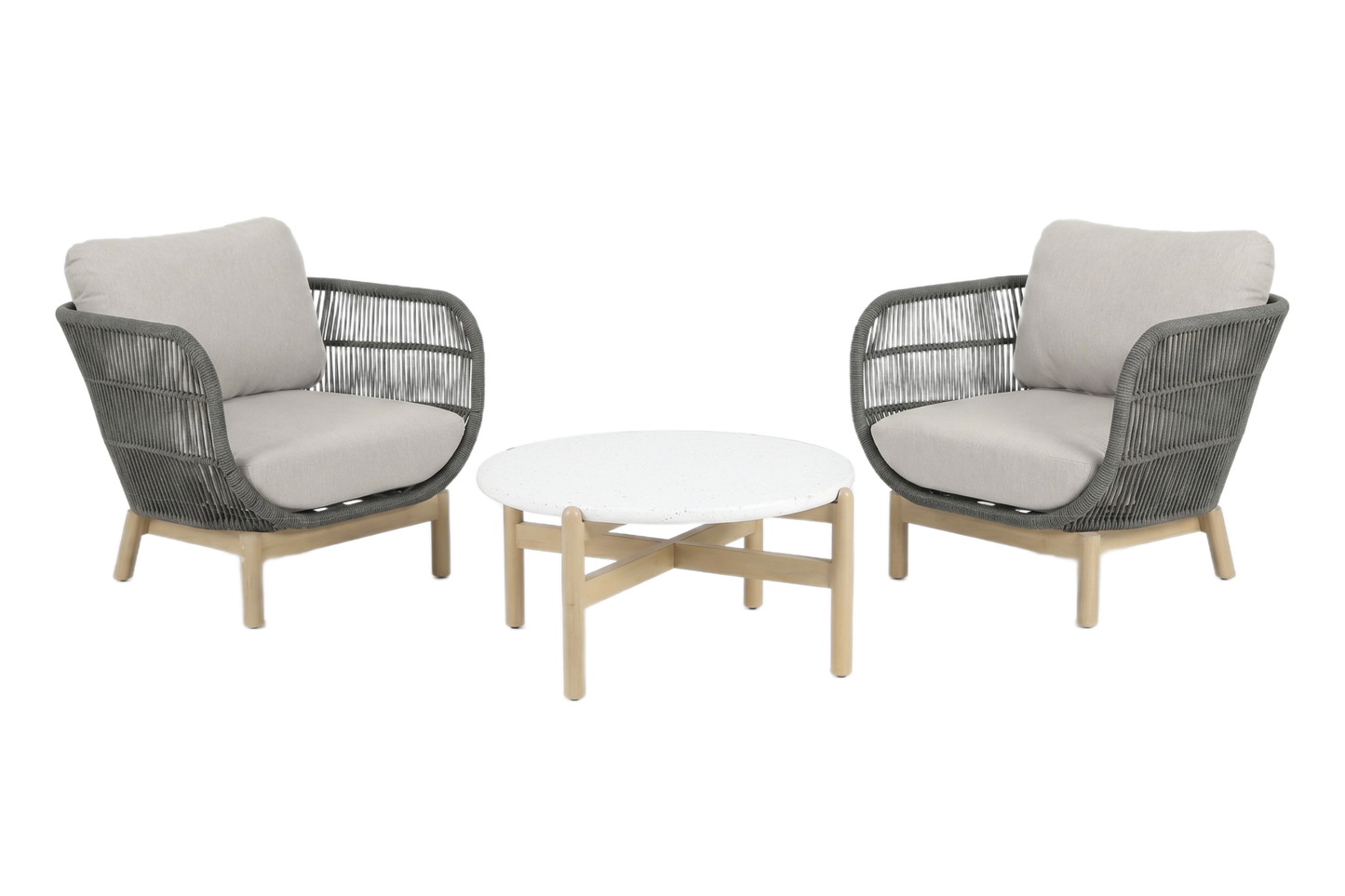 PINO III 2-Seater Outdoor Chat Setting