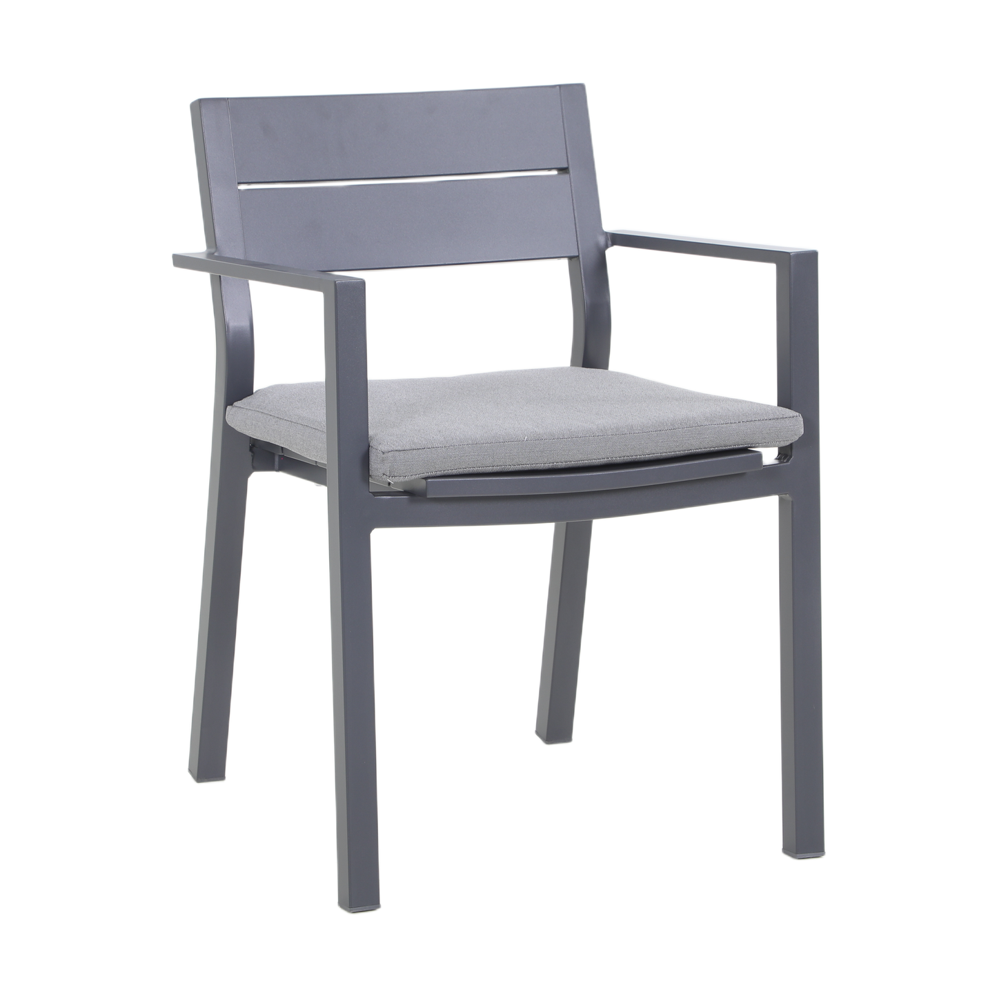 PLATANO VII 6-Seater Outdoor Dining Setting - Black - Dining Armchair Detail