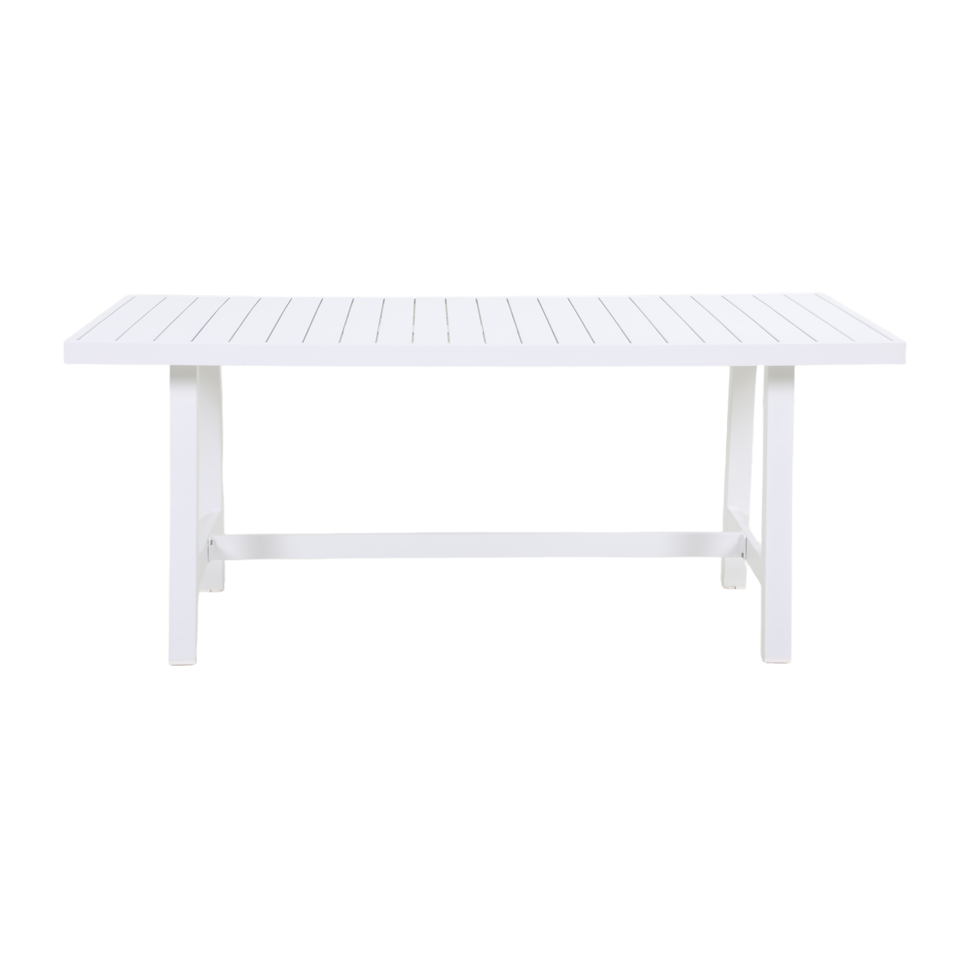 PLATANO VII 6-Seater Outdoor Dining Setting - White - Dining Table Detail