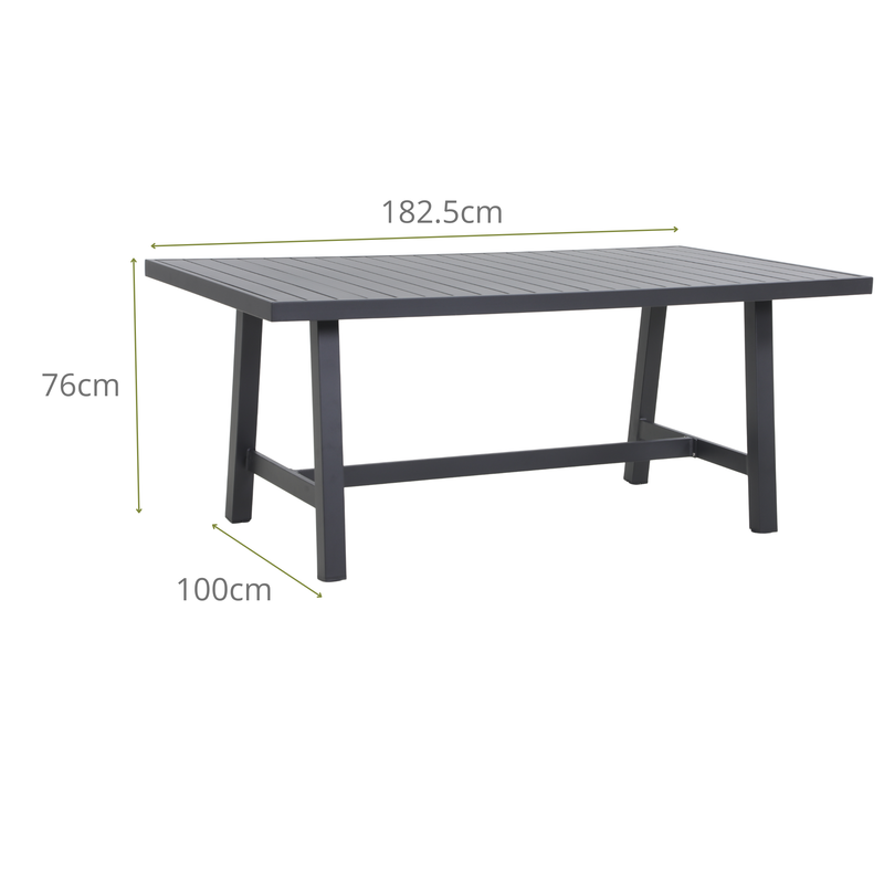 PLATANO VII 6-Seater Outdoor Dining Table Dimensions